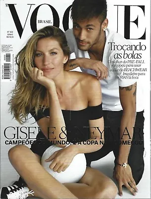 Gisele Bundchen Neymar Vogue Magazine Brasil Brazil June 2014 • $39.99