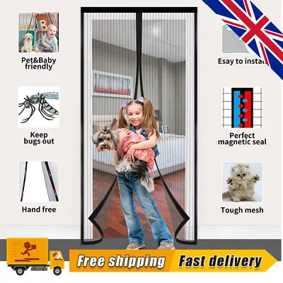 £5.99 • Buy Magic Door Screen Magnetic Mesh Net Anti Mosquito Insect Fly Bug Guard Curtain Q