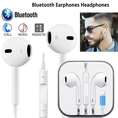 For IPad IPhone X 7 8 11 12 13 Wired Bluetooth Earphones Headphone Earbuds • $5.39