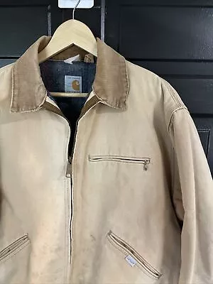 VTG Carhartt Men’s Large** Blankett Lined Detroit Duck Canvas Jacket Distressed • $237