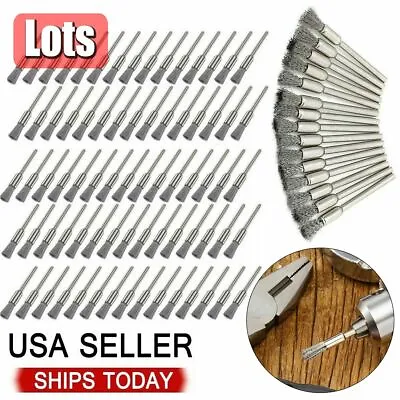 Wire Steel Wheel Bowl Pen Polishing Mix Brush Set For Dremel Rotary Tool Lots • $11.95