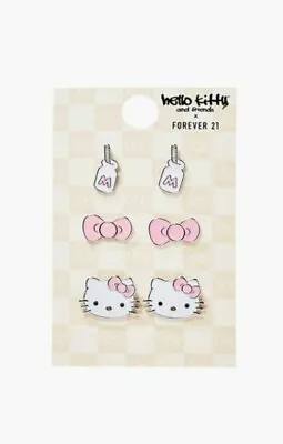 $19.99 • Buy F21 X Hello Kitty Stud Earring Set