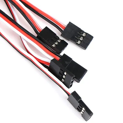 10Pcs 30cm Servo Extension Lead Wire Cable For RC Futaba JR Male To Femal-wq • £5.66