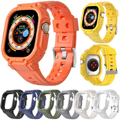 $11.83 • Buy For Apple Watch Band Strap+Case IWatch Ultra Series 8 7 6 5 SE 40/44/41/45/49mm