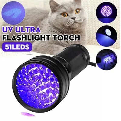 UV Ultra Violet 51 LED Flashlight Blacklight Light 395 NM Inspection Lamp Torch • $7.19