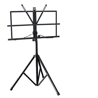 £8.99 • Buy High Quality Sheet Music Metal Stand Holder Folding Foldable With Carry Case Bag