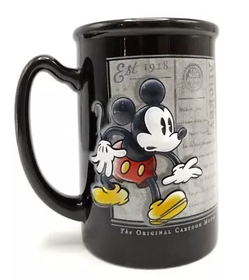 Walt Disney World Parks Mickey Mouse Mug Black Raised Mickey 3D Ceramic Mug Cup • $19.99