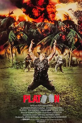 PLATOON V1 RETRO 80s MOVIE POSTER Classic Greatest Cinema Wall Art Print A4 • £3.75