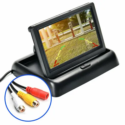 4.3  HD Foldable LCD Display Monitor Car Rear View Reversing Backup Night Camera • $37.04