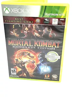 Mortal Kombat Complete Edition (Xbox 360 2012) Complete CIB Fast Shipping • $16