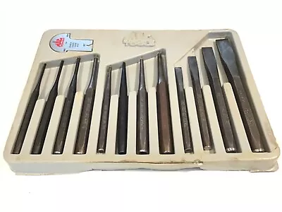 Mac Tools USA PC12PTSS 13 Piece Punch And Chisel Set With Tray And Gauge NICE • $129.95