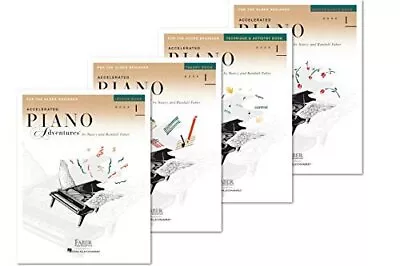 Faber Accelerated Piano Adventures For The Older Beginner Books Set (4 Books)... • $36.39