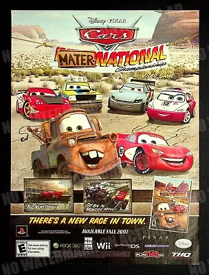 Cars Mater National Championship Pixar THQ 2007 Print Magazine Ad Poster ADVERT • $8.99