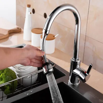 360° Swivel Flexible Hose Water Tap Sink Faucet Filter Extension Sprayer Nozzle • £5.69