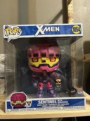 Funko Pop Marvel X-Men 10  SENTINEL W/ WOLVERINE PX Exclusive Black Light CHASE • $45