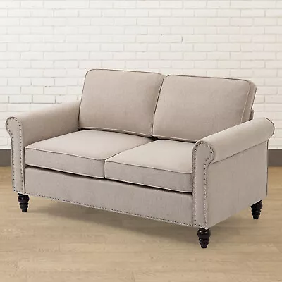 45 Inch 2 Seater Loveseat Sofa Mid Century Modern Couches For Living Room • $282.80