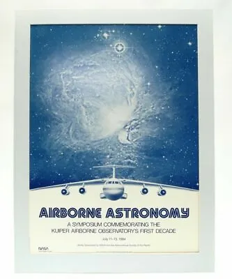 Vintage Rare 1980 Nasa Kuiper Airborne Astronomy Poster Ames Research Center  • $275