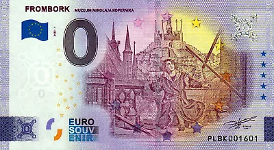 Zero Euro Bill - 0 Euro Bill - Poland - Frombork - Copernika 2023-1 • £4.52