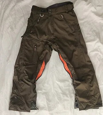 Volcom Science  Snowboard  Pants Olive Green Men's Size Small W/Leg Vents • $55