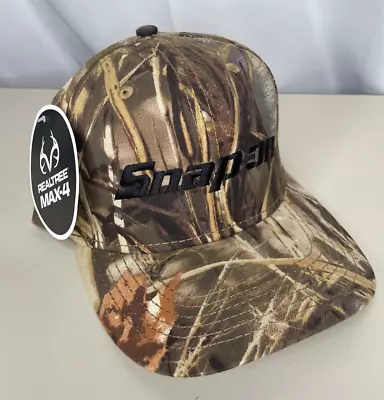 Snap On Tools Realtree Max-4 Camo Hat Baseball Cap Snapback Adjustable NWT • $17.99