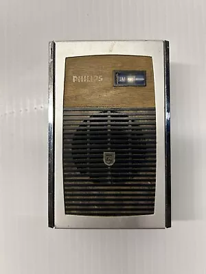 Vintage Transister Philips Radio  Am Model  RL080 Untested. Parts Only. • $22