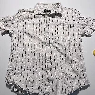 Mambo Button Down Shirt White Men's Size Large 100% Mambo Loud Vintage • $0.99