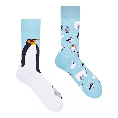 Penguin Mismatched Socks/Gift Socks/Funny Socks/Cute Socks/Unisex Socks • $8.08