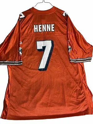 Miami Dolphins #7 Chad Henne Reebok On-Field Jersey Size 2XL Orange • $29.95