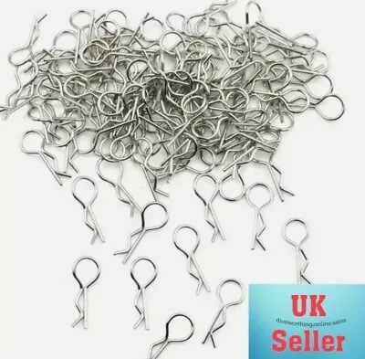 RC Body Shell Clips Stainless Steel. 1/10 . UK Stock. Fast Postage. • £2.79