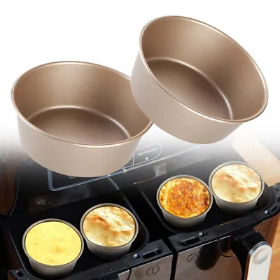 Air Fryer Egg Moulds Cake Moulds For Baking Pack Of 2 Nonstick   Baking Pans • £4.39