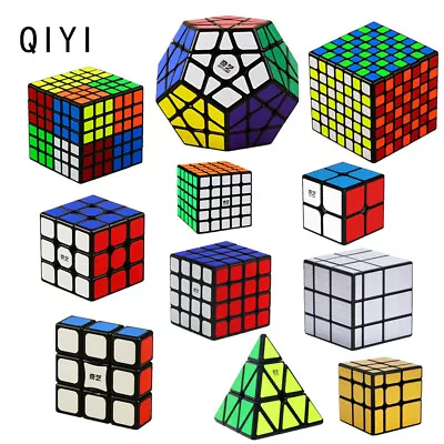 Hot Black Sticker Magic Cube Puzzle Super Smooth Speed Decompression Toys Kids • $11.08