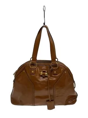 YVES SAINT LAURENT Handbag Muse Leather Brown Used • £175.90