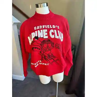 Divided H&M Oversized Red Garfield Sweater Size XS • $20