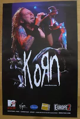 KORN French Original Vintage Concert Poster • $66.66