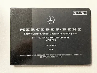 Mercedes Benz W123 300td 300dt Turbo Diesel 123  Wagon Models Catalog D 03/81 • $50