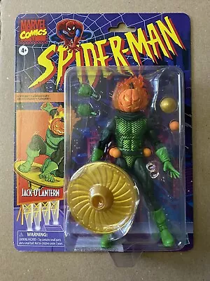 Marvel Legends Spider-Man Retro Carded Wave Jack O Lantern 6” Action Figure New • $29.95