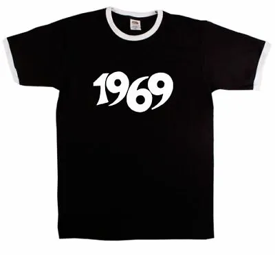 1969 Garage Rock Ringer T-shirt - Punk Mod Rock & Roll 60s Also In Red • £19.99