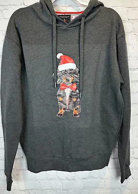 Dachshund Hooded Sweatshirt Hoodie Christmas Holiday Wiener Dog Sz M NWT • $31.59