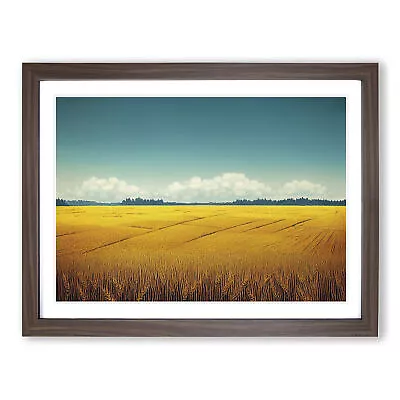 Stupendous Wheat Field Wall Art Print Framed Canvas Picture Poster Decor • £24.95