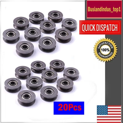 $10.04 • Buy LSTOPGO Ball Bearings V Groove Pulley Bearing For Rail Track Linear Motion
