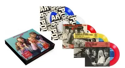 ABBA Ring Ring 5 X COLOURED VINYL 7INCH BOX SET NEW/SEALED • $164.99