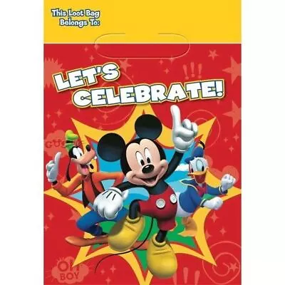 Mickey Mouse Clubhouse 8 Favor Loot Bags Birthday Party • $3.29