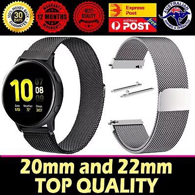 Samsung Galaxy Watch Milanese Magnetic Stainless Steel Strap Replacement Band AU • $12.95