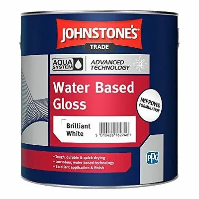 £18.99 • Buy Johnstones Aqua Gloss Brilliant White 1l