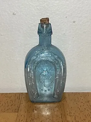 Vintage Horse Shoe Medicine Co Horse Shoe Bitters Blue Bottle With Cork  • $6.99