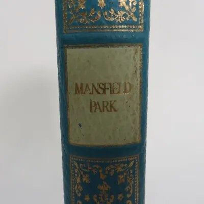 Mansfield Park Jane Austen Lambskin 23ct Gold Detail 1970 Heron Luxury Edition • $37.89