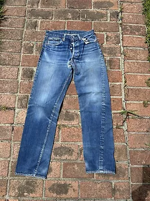 Vtg Rare Levis Dark Big E S Type Redline 501s 501 Jeans Usa # 6 Top Button 32 32 • $499