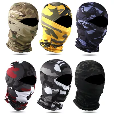 Tactical Fishing Balaclava Face Mask Scarf Shield Neck Gaiter Bandana Headwear • $8.69