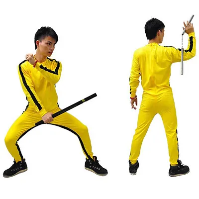 Bruce Lee Rompers For Kid Adult Wu Shu Clothing Costume For Men Martial Art  F5❤ • $23.79