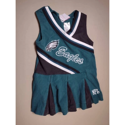 $9.99 • Buy NFL Toddler Girls Eagles Cheerleader Outfit 